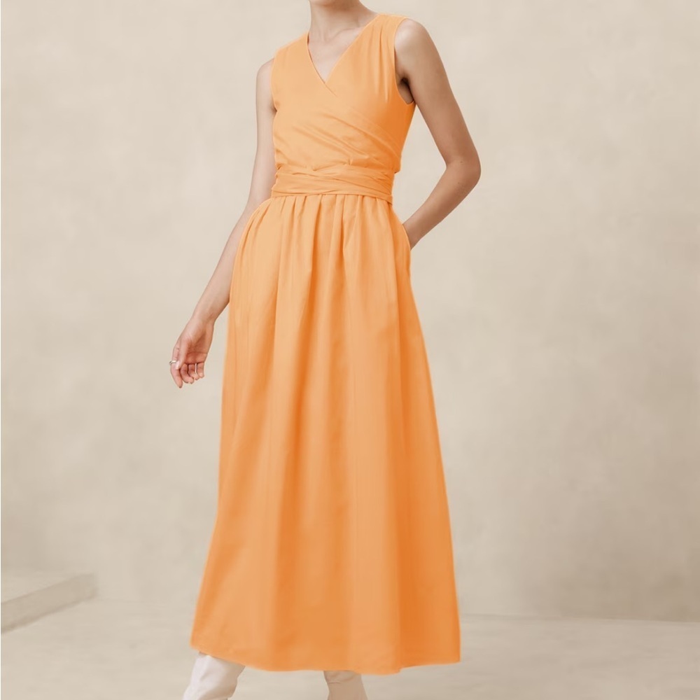 Banana Republic Orange Maxi Dress